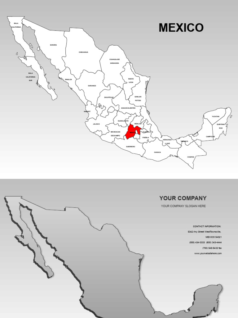 Mexico Map | PDF | Chihuahua (State) | Mexico