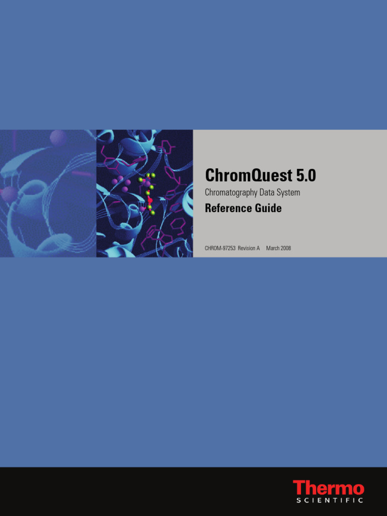 ChromQuest 5.0.3.2.1 Reference Guide | PDF | Spreadsheet | Computing