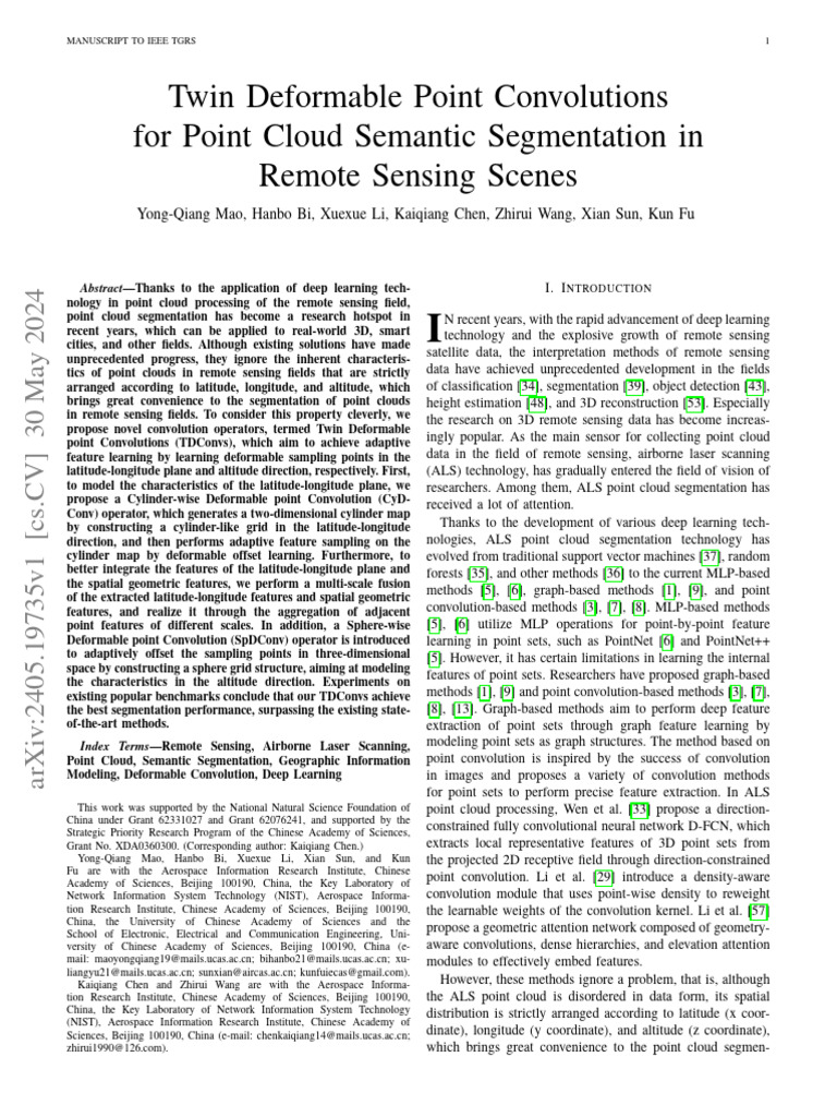 Twin Deformable Convolutions for Remote Sensing | PDF | Image ...