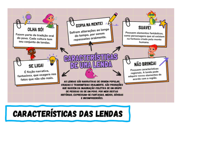 Características Das Lendas | PDF