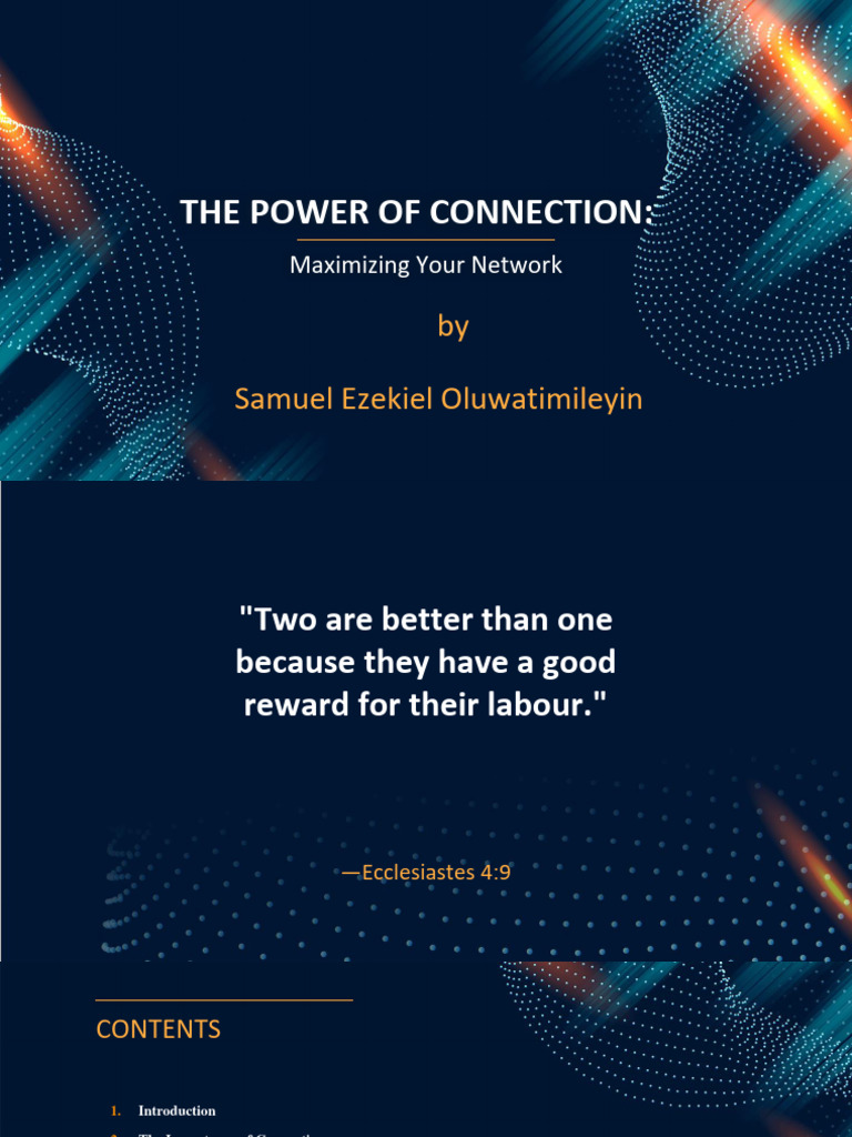 Power of Connecion PDF Mentorship