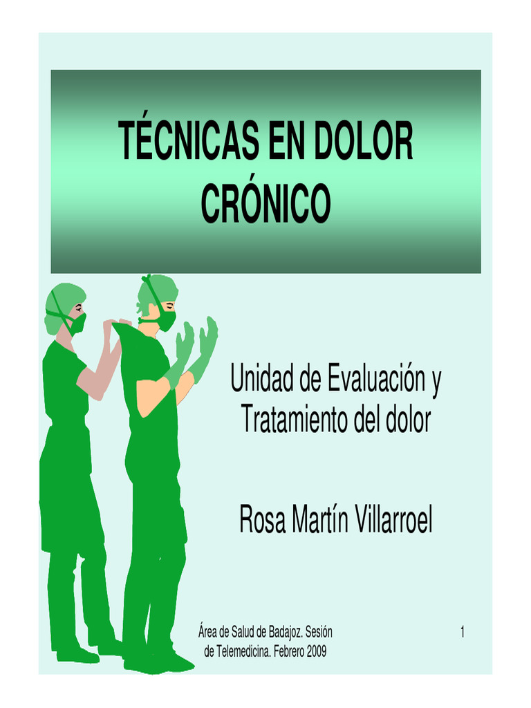 Técnicas Invasivas para el Dolor Crónico | PDF | Dolor | Analgésico