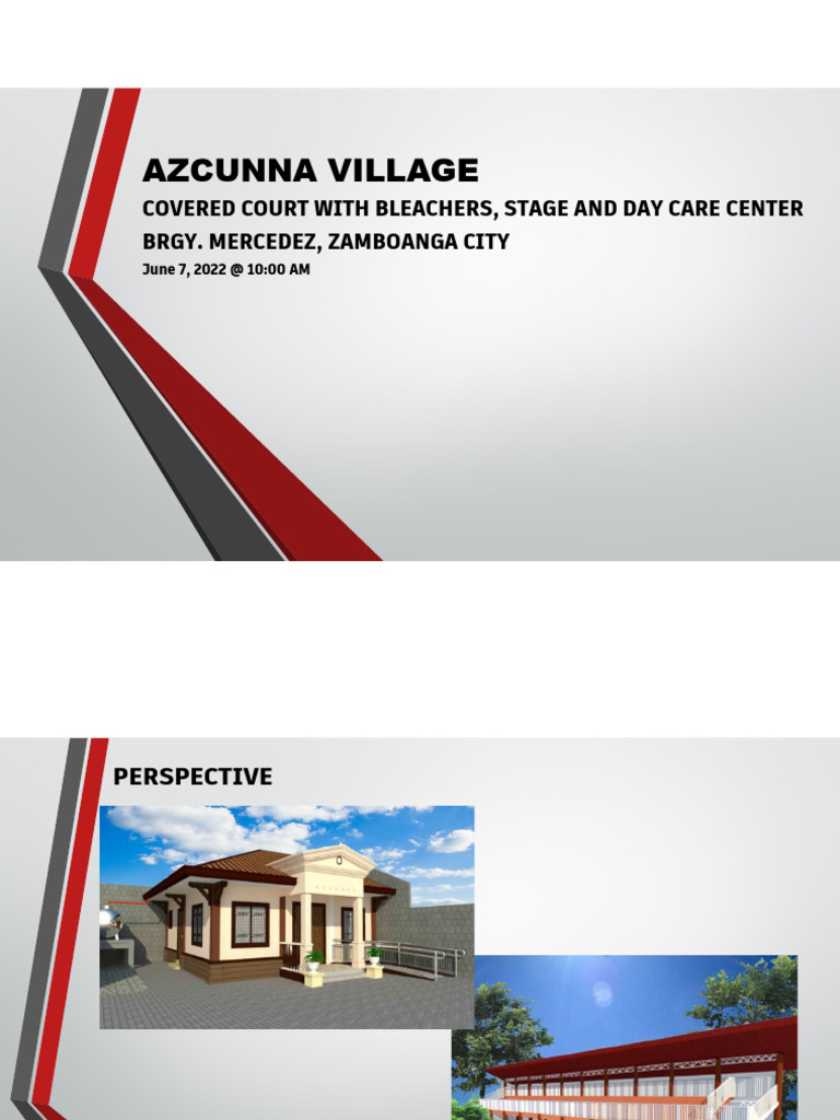 Zamboanga Covered Court Project Overview | PDF | Finance & Money Management