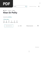 Khan Sir Polity Handwritten Notes PDF | PDF