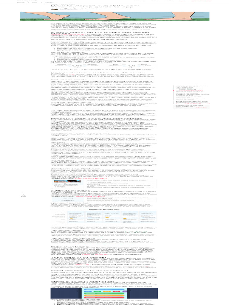 How To Design A Mobile App Step-by-Step Guide To | PDF | Usability
