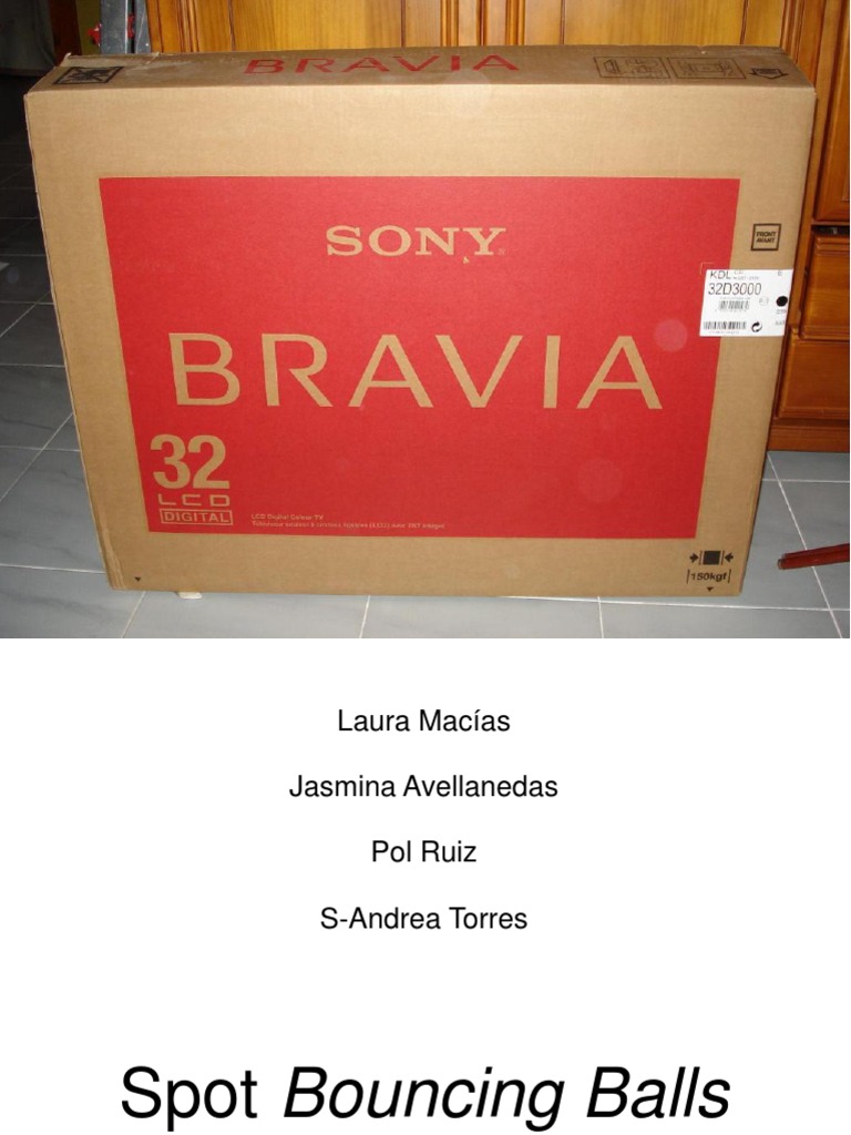 Sony Bravia Bouncing Balls PDF Sony Imagen