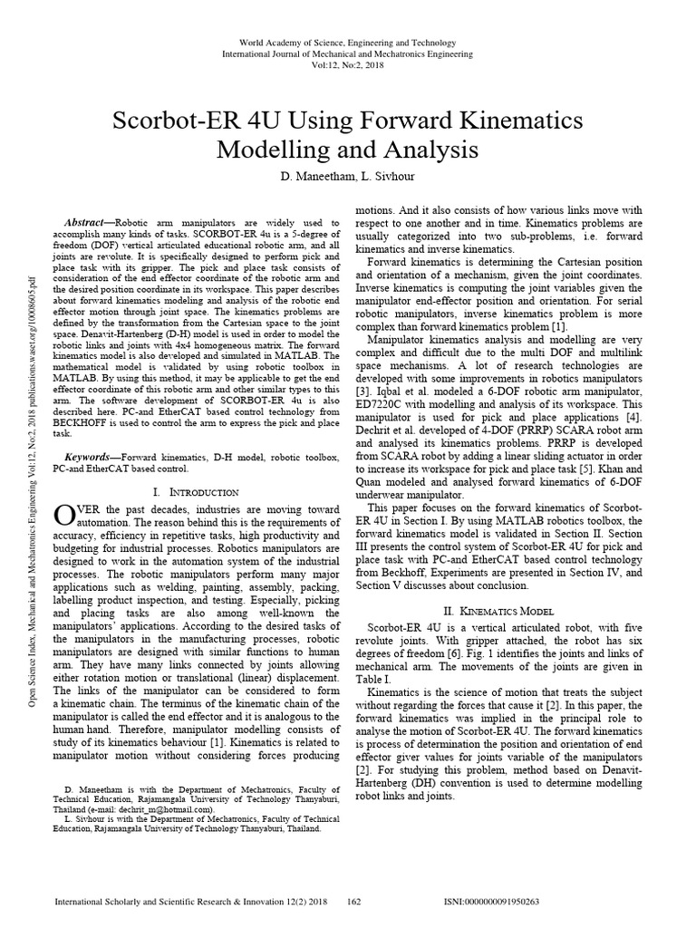 Forward Kinematics 