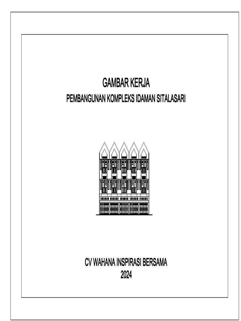 Denah Ruko 3 Lantai Mewah Sitalasari | PDF