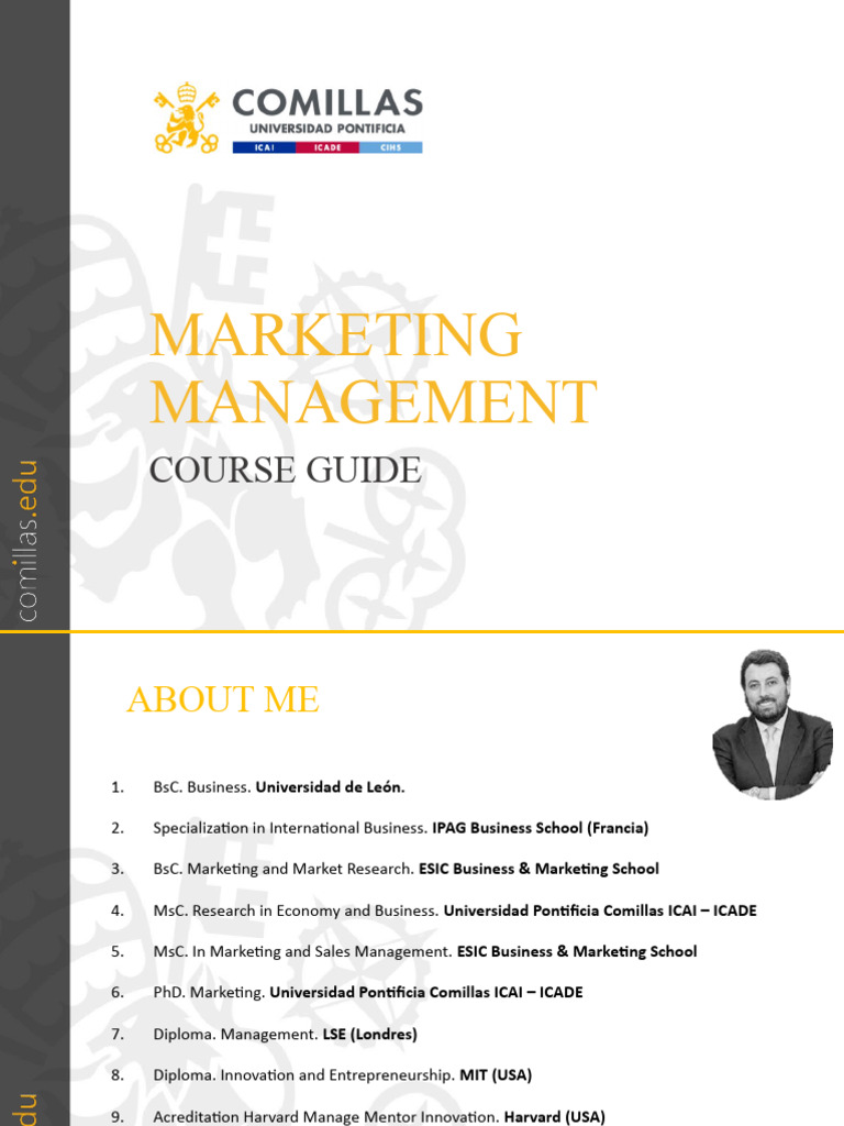 Course Guide First Session | PDF | Marketing | Business