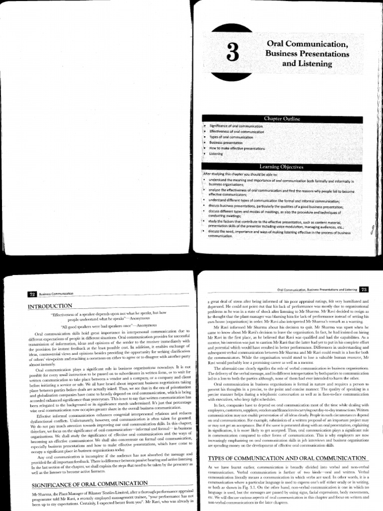 Business Communication, Chapter 6 | PDF