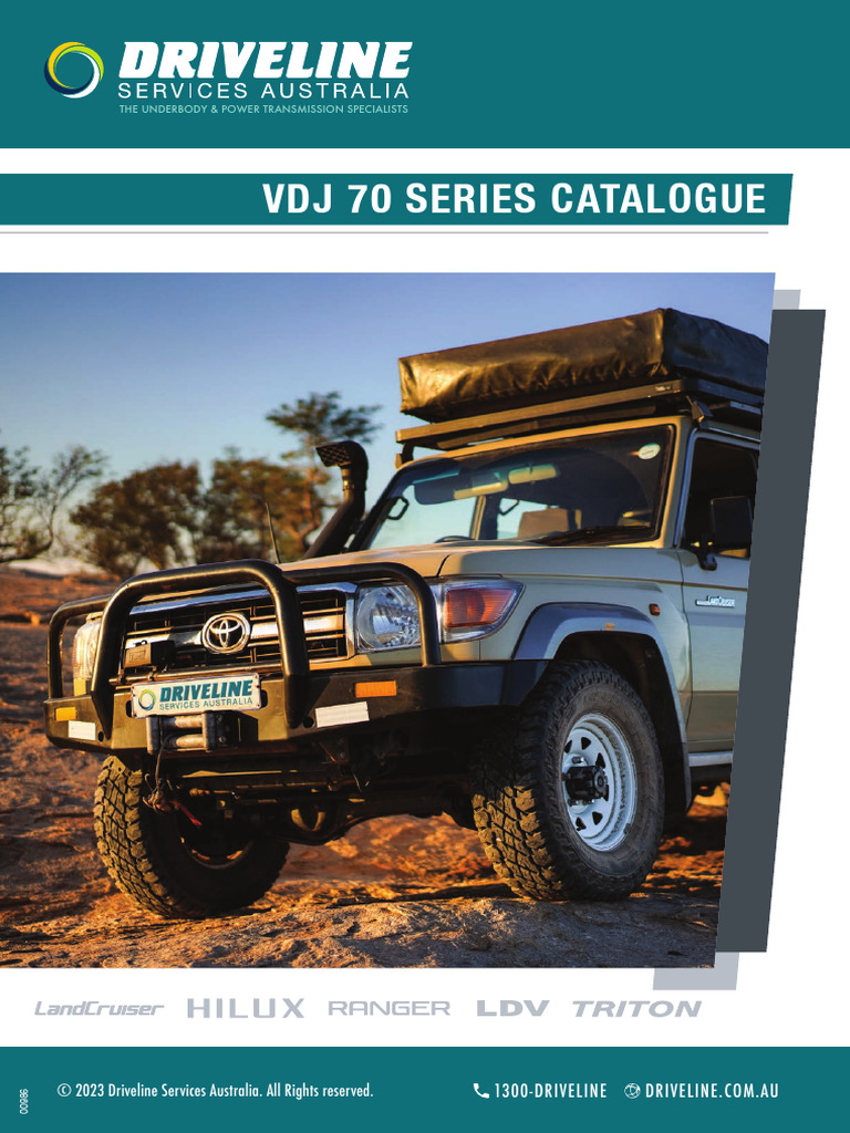 Driveline Services Australia VDJ 70 Toyota Landcruiser Series