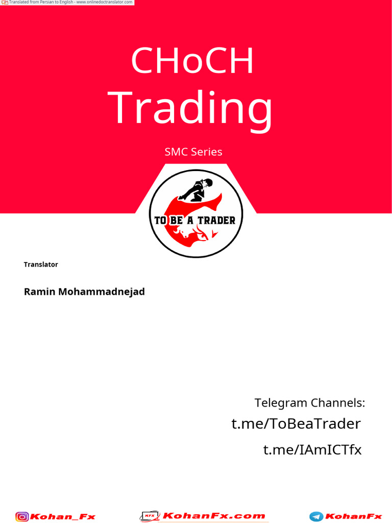 CHoCH Trading Strategy Overview | PDF | Financial Markets | Market ...