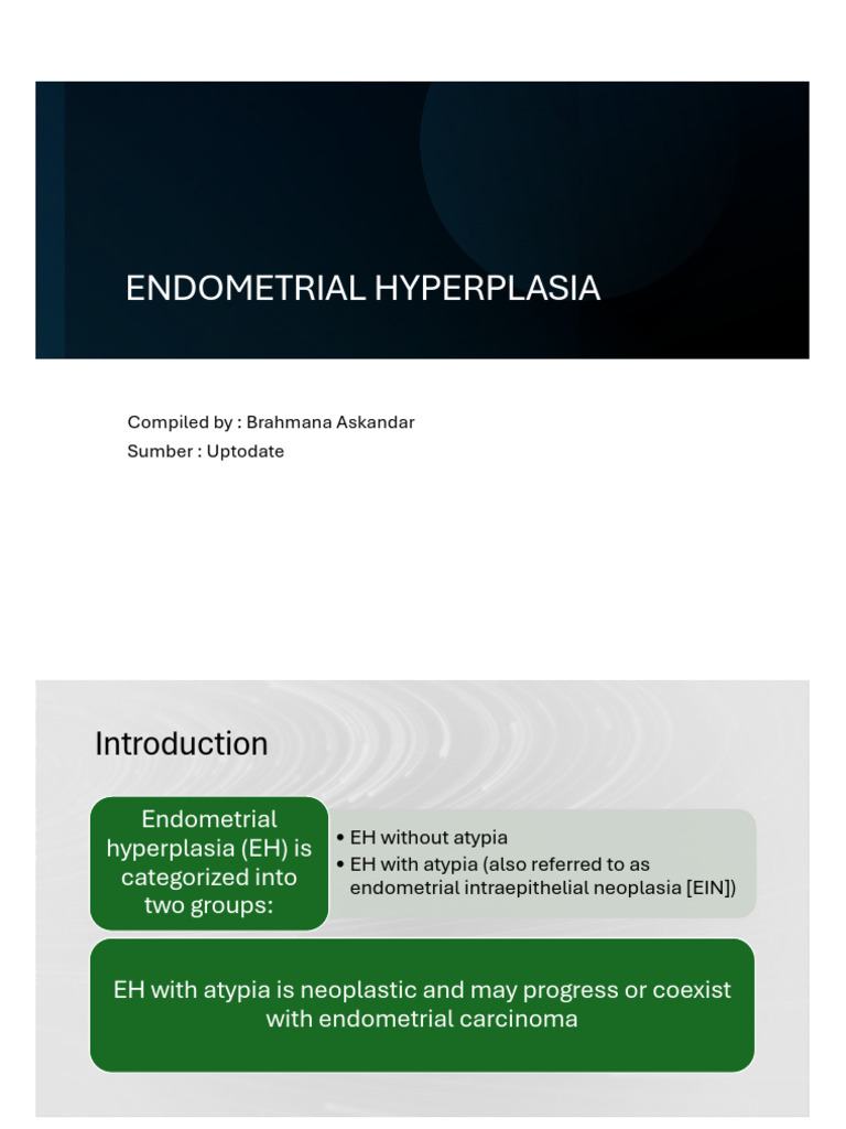 Endometrial Hyperplasia Overview and Treatment | PDF | Cancer ...