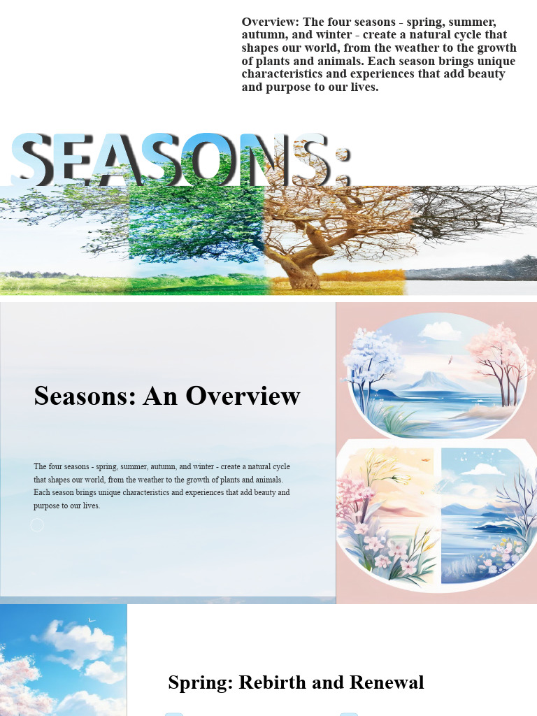 Seasons An Overview | PDF | Trees