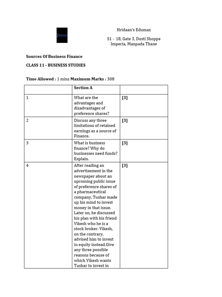 Sources of Business Finance Explained | PDF | Financial Capital | Banks