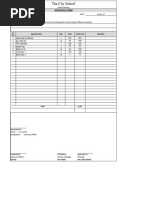 Approval Form 2