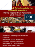 SAARC: South Asian Association For Regional Cooperation: Making Regional Trade Agreements Work in South Asia