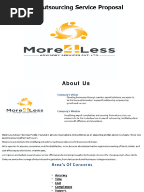 Payroll Outsourcing Service Proposal
