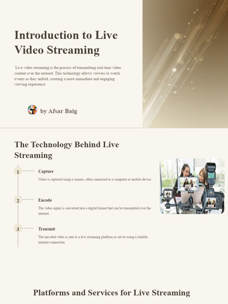 Live Video Streaming: A Comprehensive Guide | PDF | Streaming Media | Video