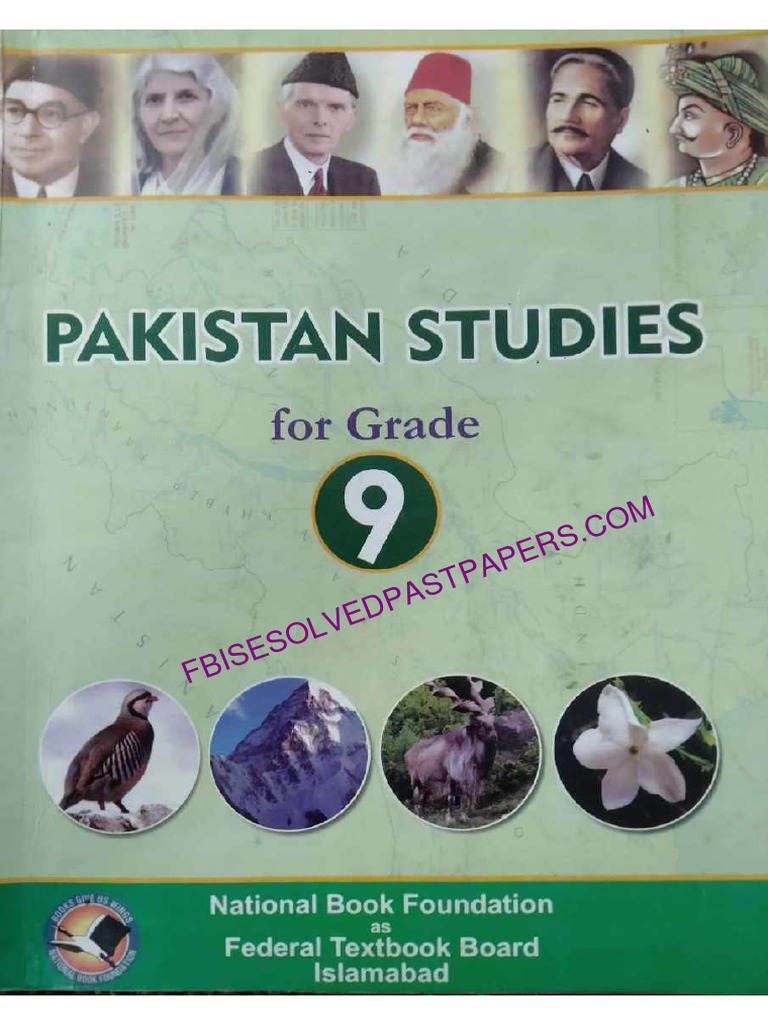 Pak Studies Class 9 Book PDF Federal Board - Compressed Compressed | PDF