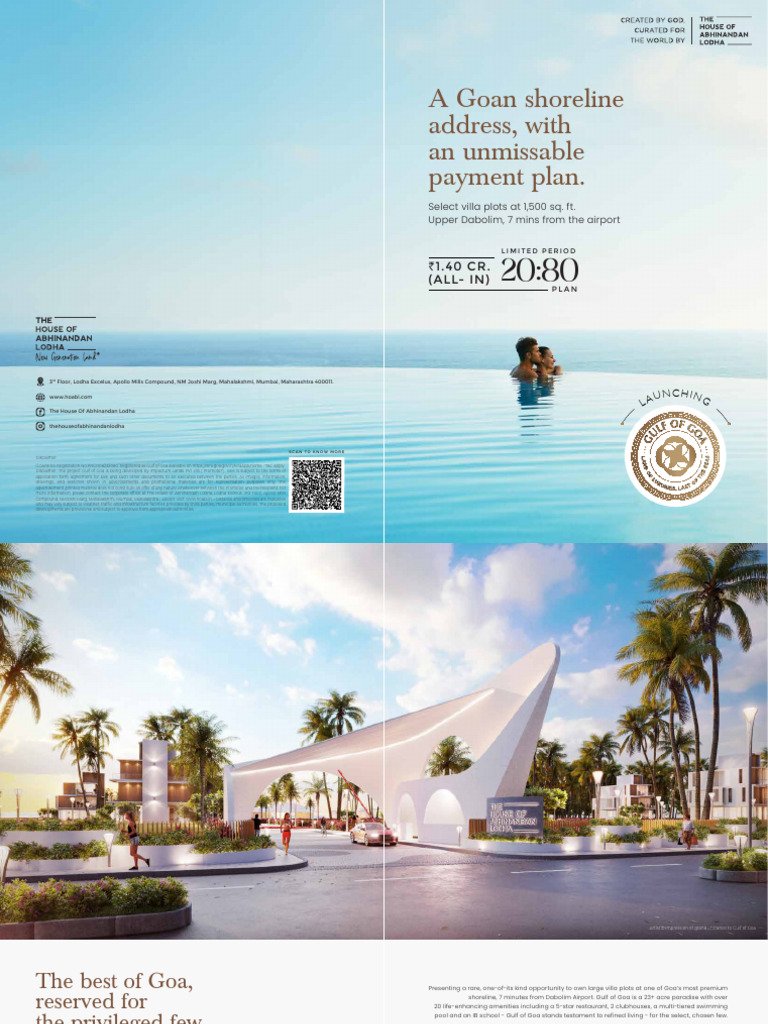 Gulf of Goa Villa Investment Overview | PDF | Economies
