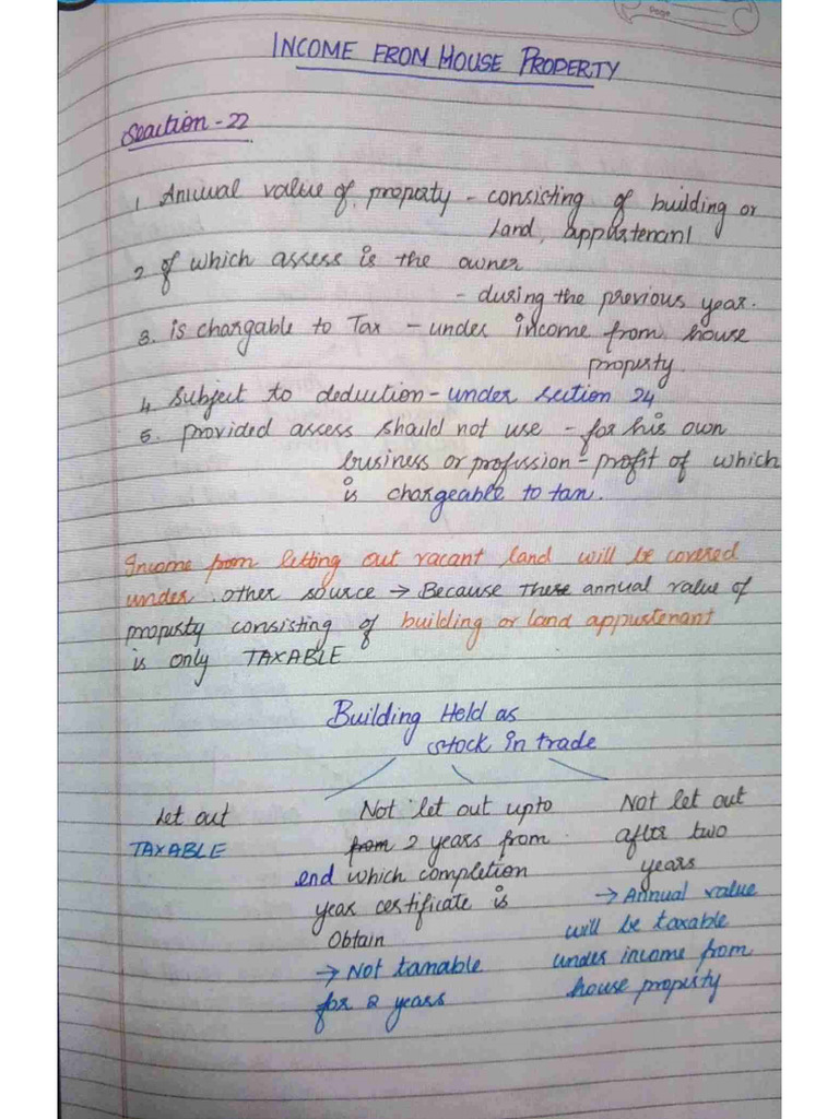 House Property Notes Ys | PDF