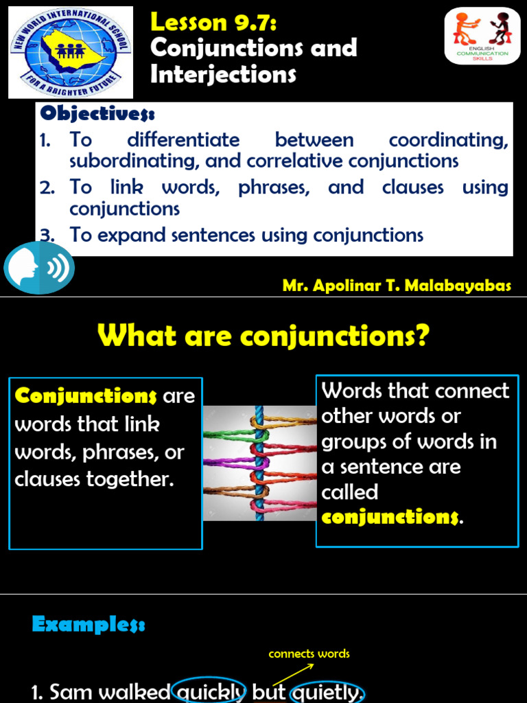 Understanding Conjunctions and Their Uses | PDF | Phrase | Linguistics