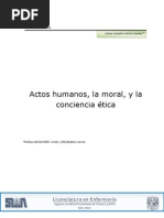 Actos Humanos, La Moral y La Conc. Etica