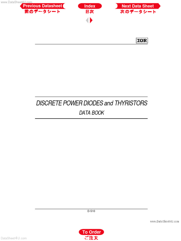 330A Inverter Grade Thyristors Data Sheet | PDF | Power Inverter ...