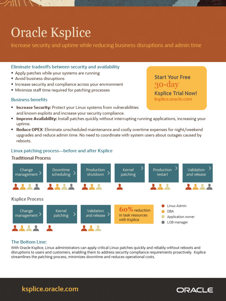 Oracle Ksplice: Zero Downtime Linux Patching | PDF | Computing ...