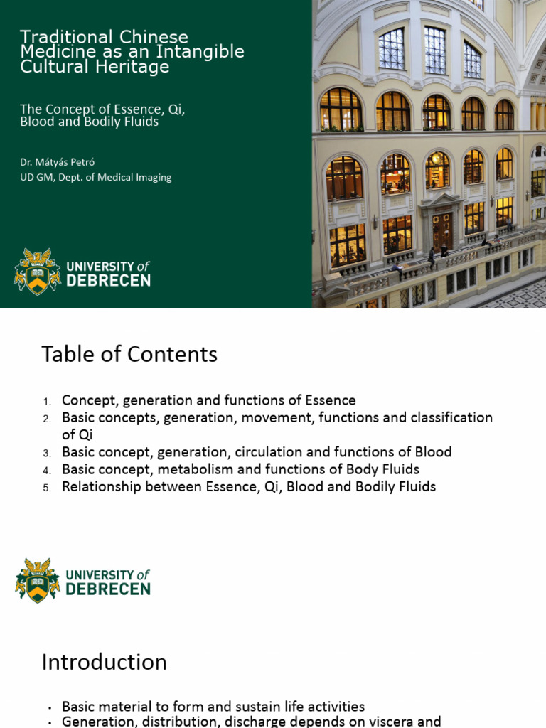 NOTES 05. The Concept of Essence, Qi, Blood and Bodily Fluids | PDF ...