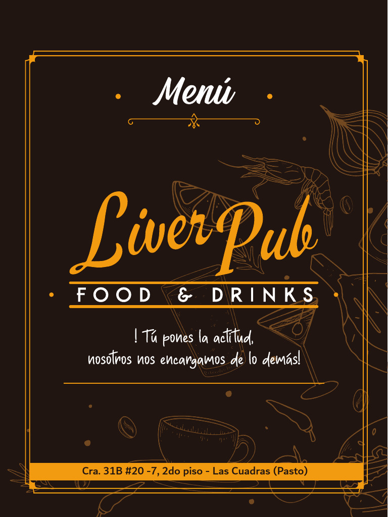 Liver Pub Menu Completo | PDF | ensalada | Alimentos