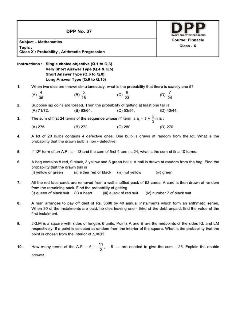 DPP - 37 | PDF