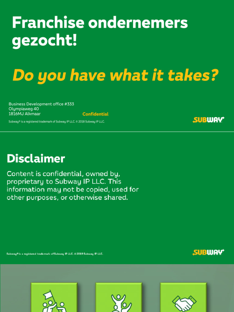 SUBWAY Webinar Candidates | PDF