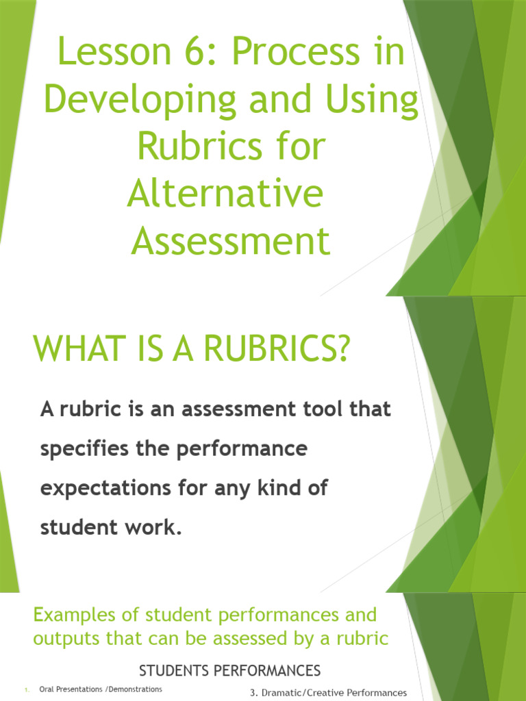 Developing Effective Assessment Rubrics | PDF | Rubric (Academic ...