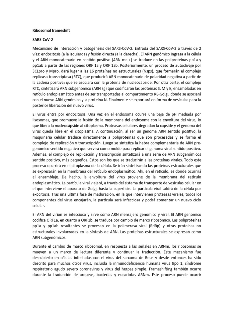Ribosomal frameshift definici n pdf rna virus