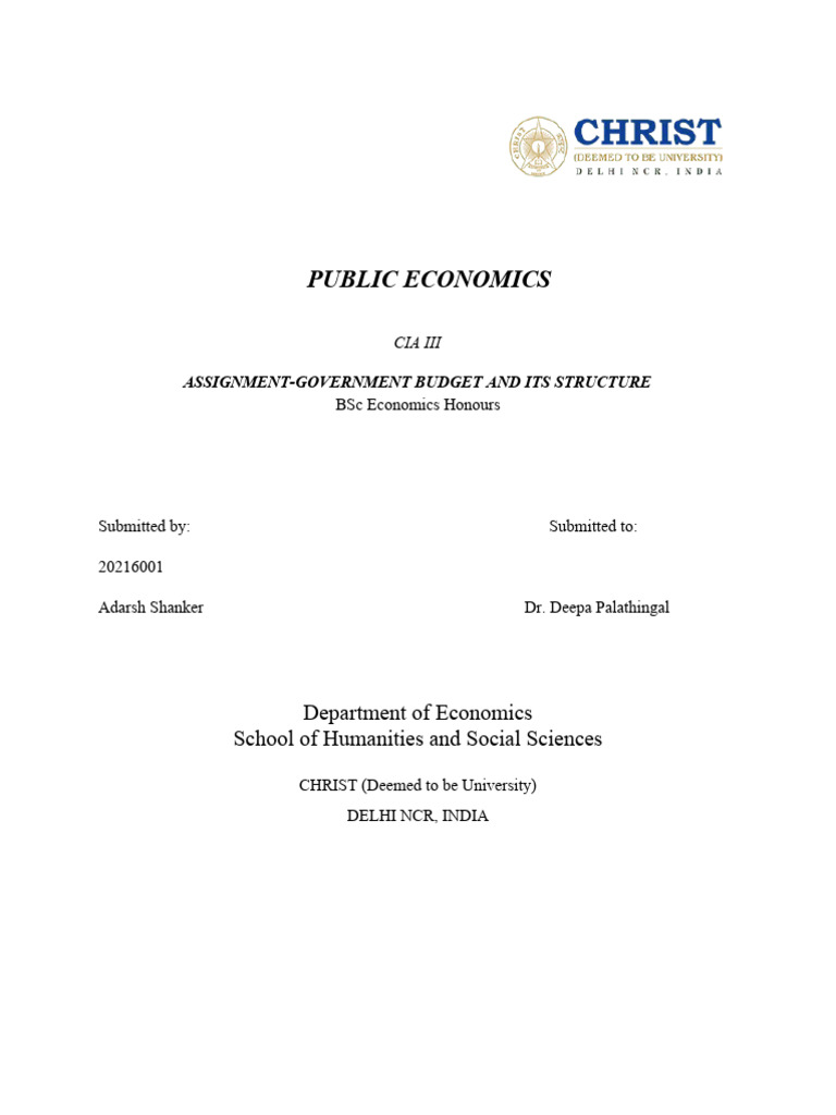 Government Budget Structure Explained | PDF | Taxes | Government Budget