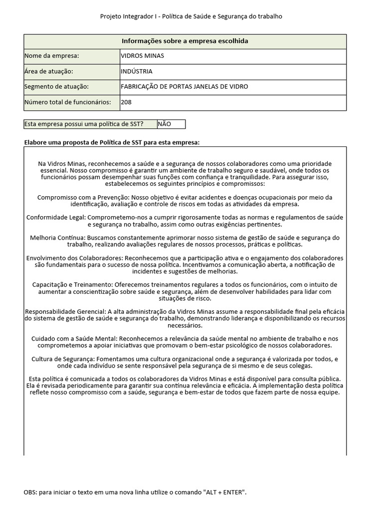 Modelo Planilha Pdf Segurança E Saúde Ocupacional Desenvolvimento