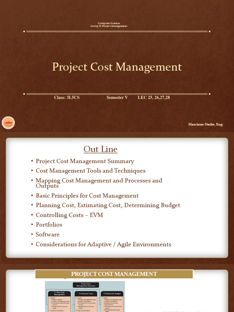 Group It Pm Cost Management Rev0 Pdf Project Management Business