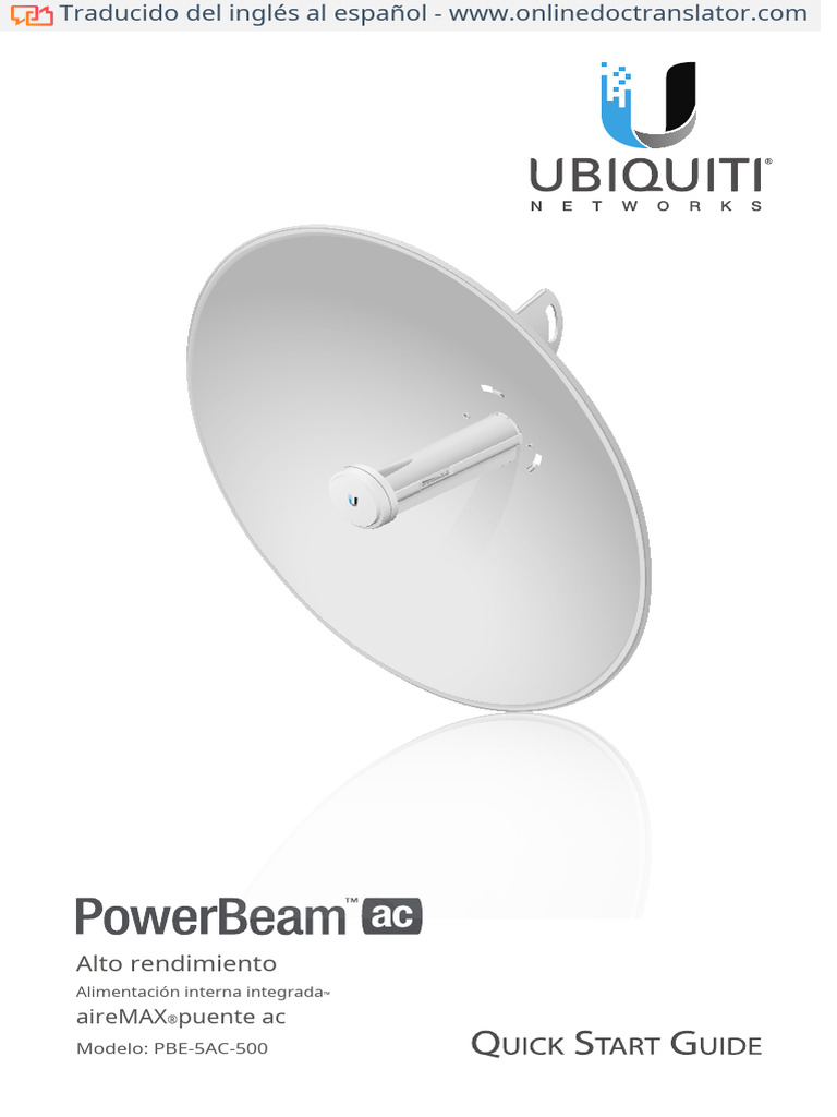 Buy Ubiquiti Networks PBE-5AC-500 PowerBeam Ac High-Performance AirMAX Bridge | Best Price In Nairobi, Kenya