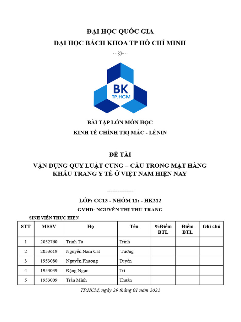 KTCT BTL Nhóm 11 | PDF