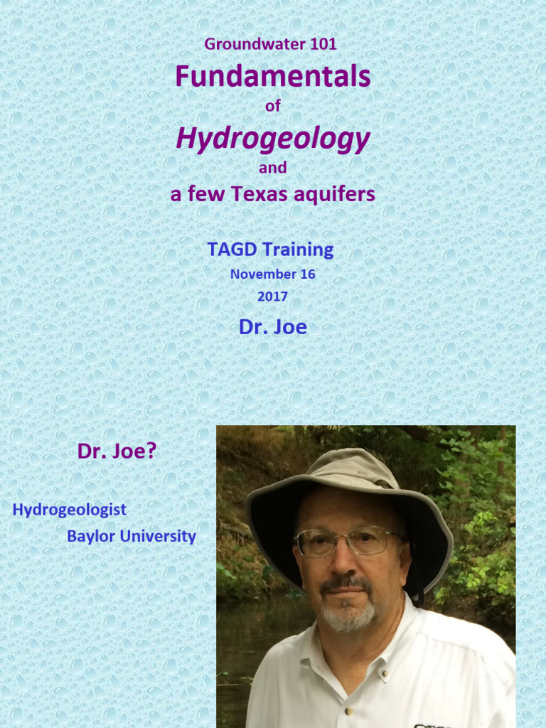 Groundwater Basics and Texas Aquifers | PDF | Aquifer | Hydrogeology