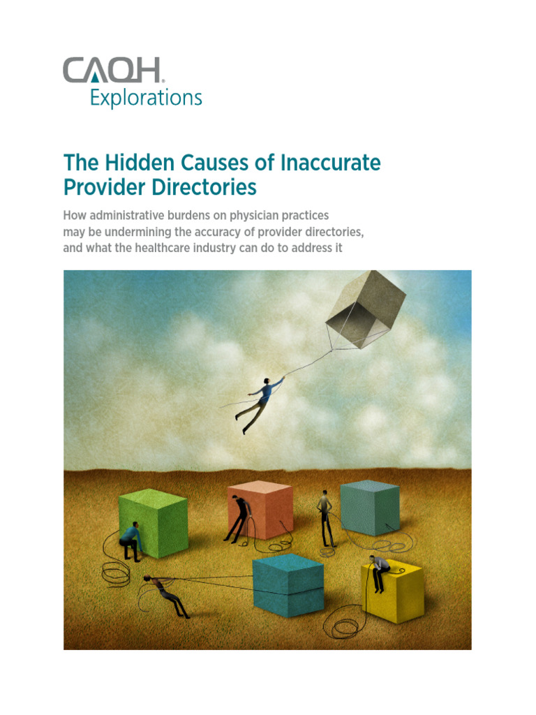 CAQH Hidden Causes Provider Directories Whitepaper | PDF | Medicare ...