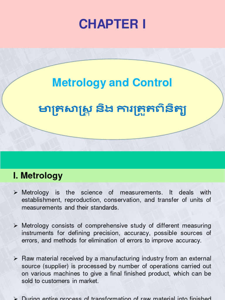 1 - Generality of Metrology | PDF | Accuracy And Precision | Metrology