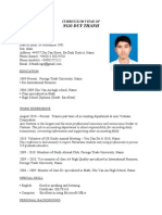 Ngo Duy Thanh: Curriculum Vitae of