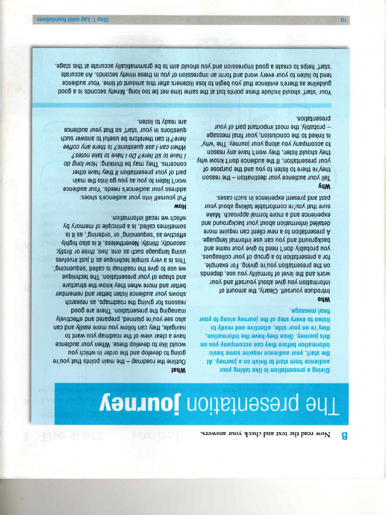 The Presentation Journey | PDF