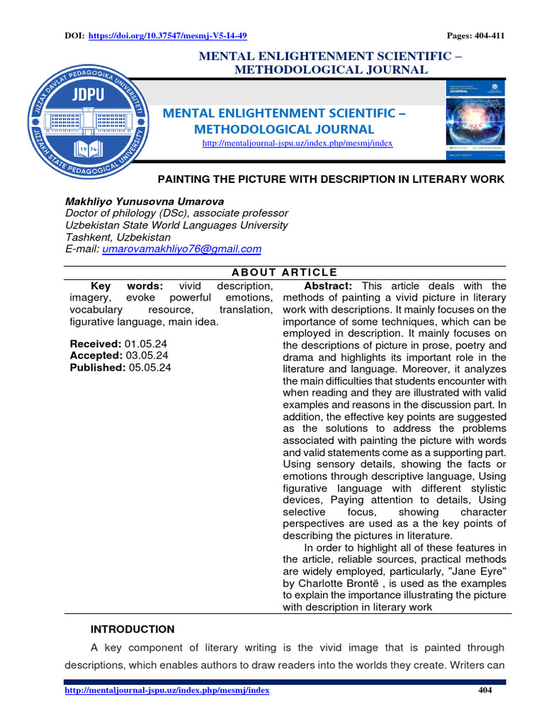 Construire Un Récit Pdf Experience Emotions