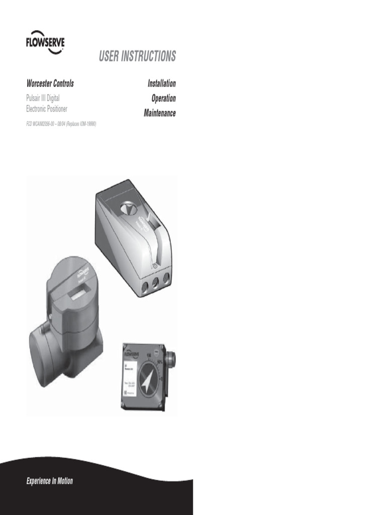 Pulsair III Positioner Manual Overview | PDF | Valve | Menu (Computing)