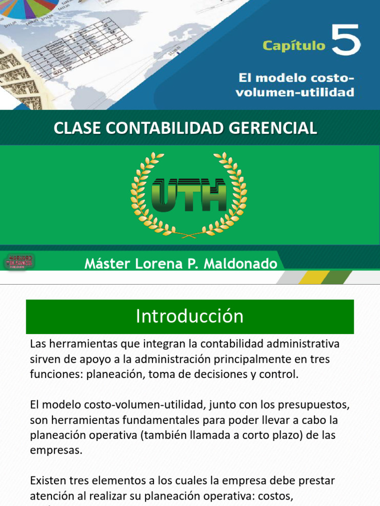 Cap 5 Modelo Costo Volumen Utilidad Pdf Business Economias