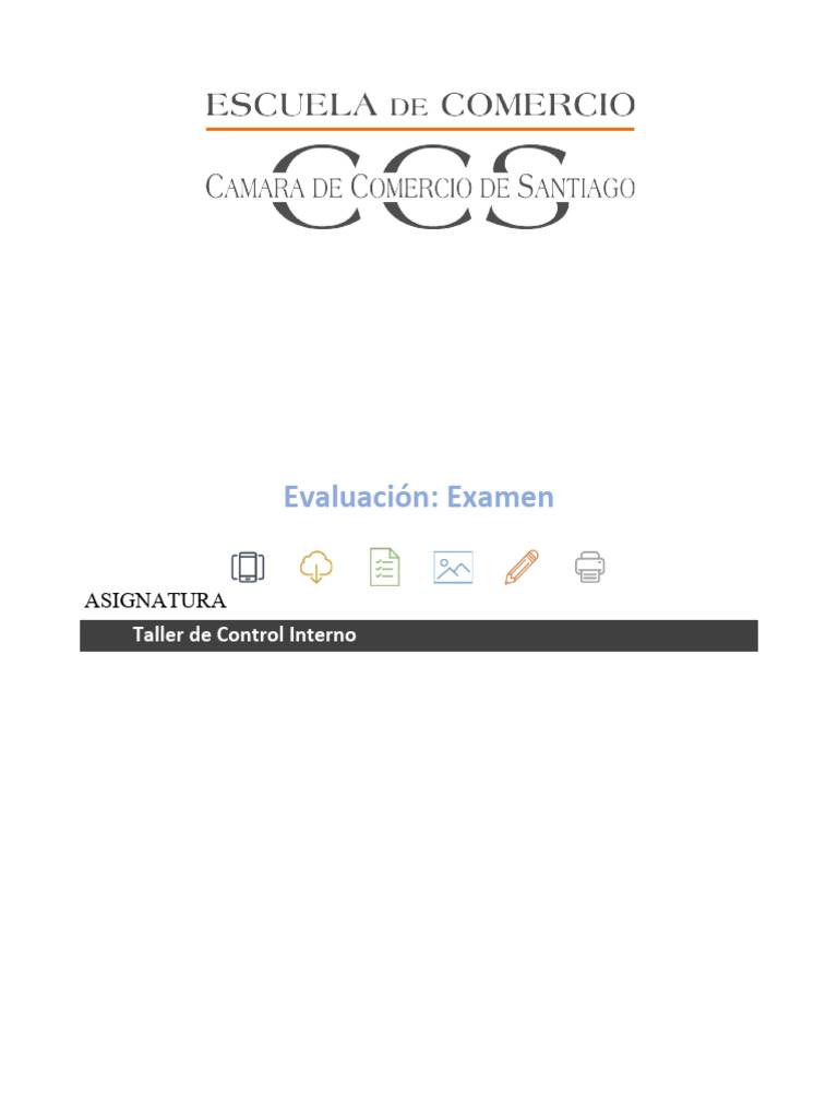 Examen 1 Control Interno Luis Rozas Sec136 | PDF | Auditoría | Business